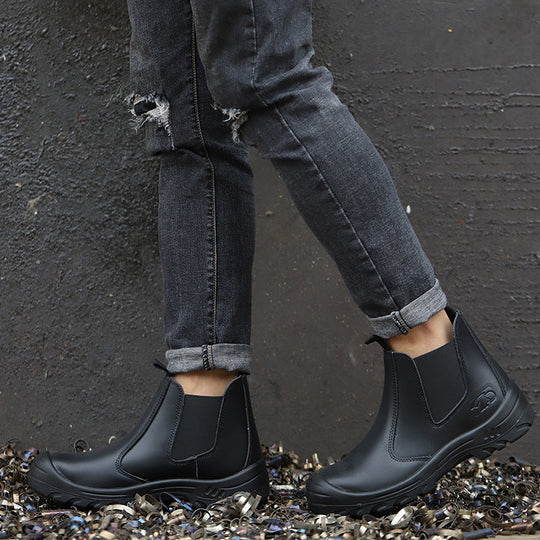 Bottes de travail orthopédiques avec soutien ergonomique – Bottes de sécurité avec embout en acier et semelle antidérapante pour un travail confortable en environnements exigeants | Sulvida