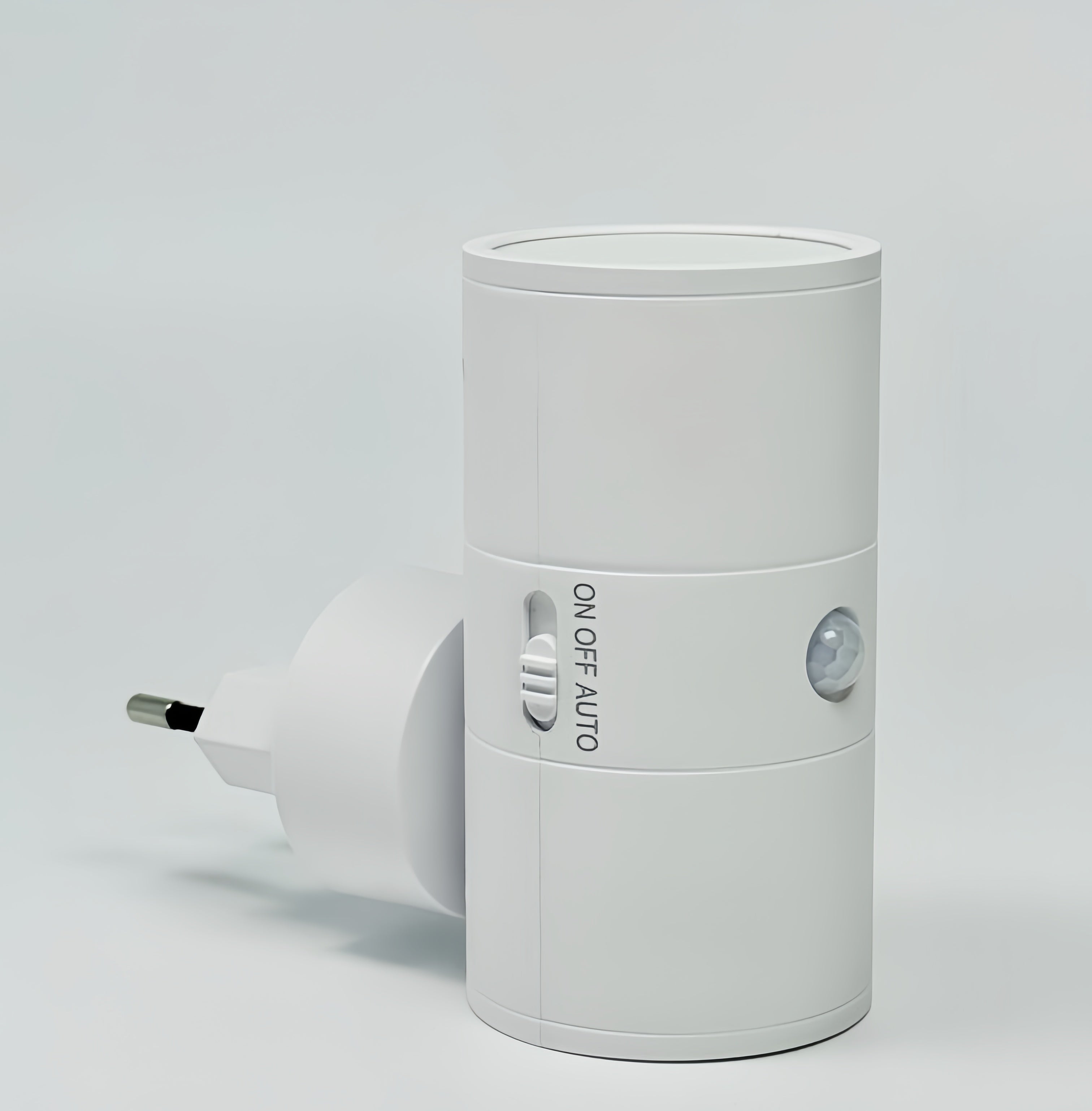 Veilleuse LED à intensité variable à brancher sur une prise, avec interrupteur à tirette – lampe compacte pour le couloir, la chambre et les toilettes, au design moderne épuré – éclairage sur prise avec lumière d’ambiance blanc chaud | Sulvida