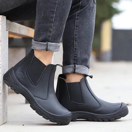 Bottes de travail orthopédiques avec soutien ergonomique – Bottes de sécurité avec embout en acier et semelle antidérapante pour un travail confortable en environnements exigeants | Sulvida