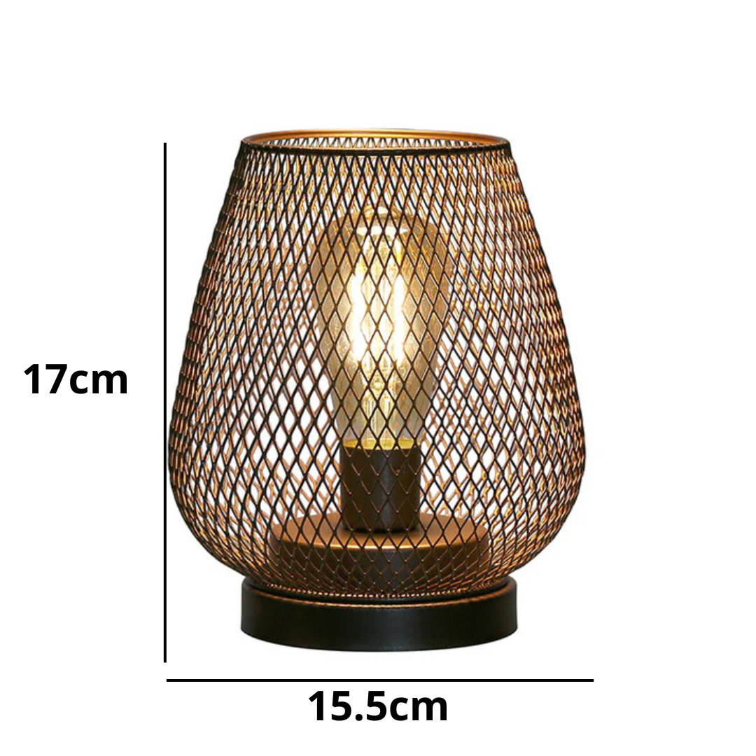 Lanterne LED sans fil, élégante lampe de table noire à piles avec éclairage au design vintage pour créer une ambiance chaleureuse à l’intérieur comme à l’extérieur | Sulvida