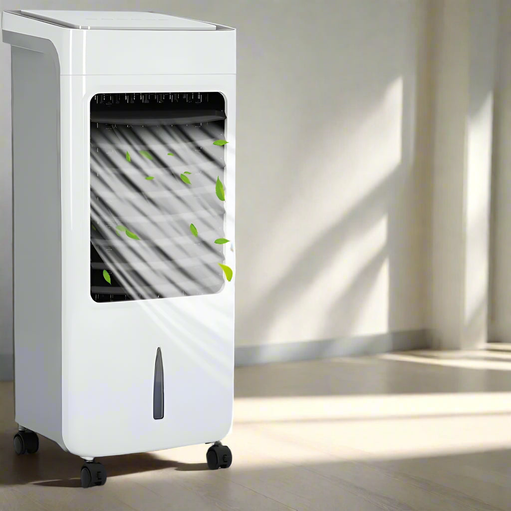 Mobiele Aircooler met Afstandsbediening 10L Watertank Verdampingskoeler voor Thuis Slaapkamer Kantoor 450m³/u | Sulvida
