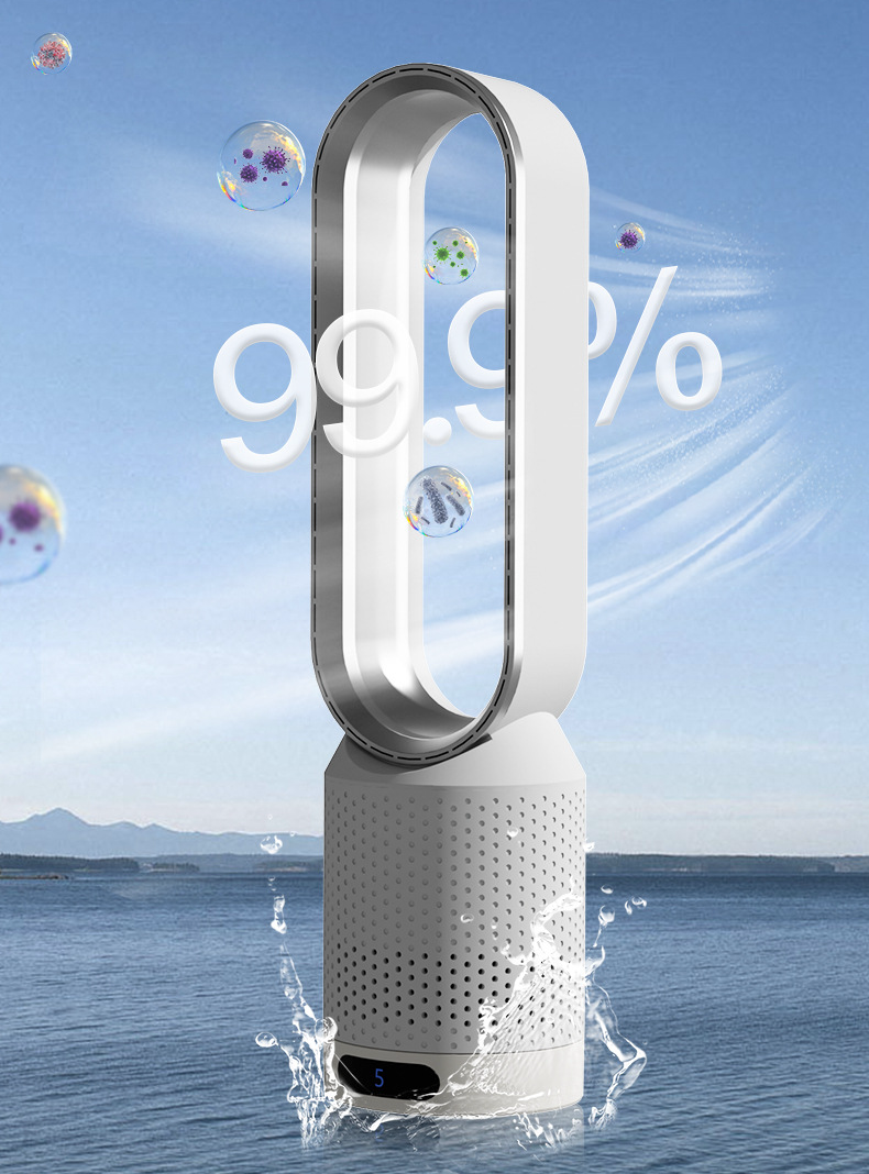 Climatiseur sans pales 3-en-1 avec purificateur d’air et ventilateur — Fonctionnement silencieux pour chambre et bureau | Sulvida