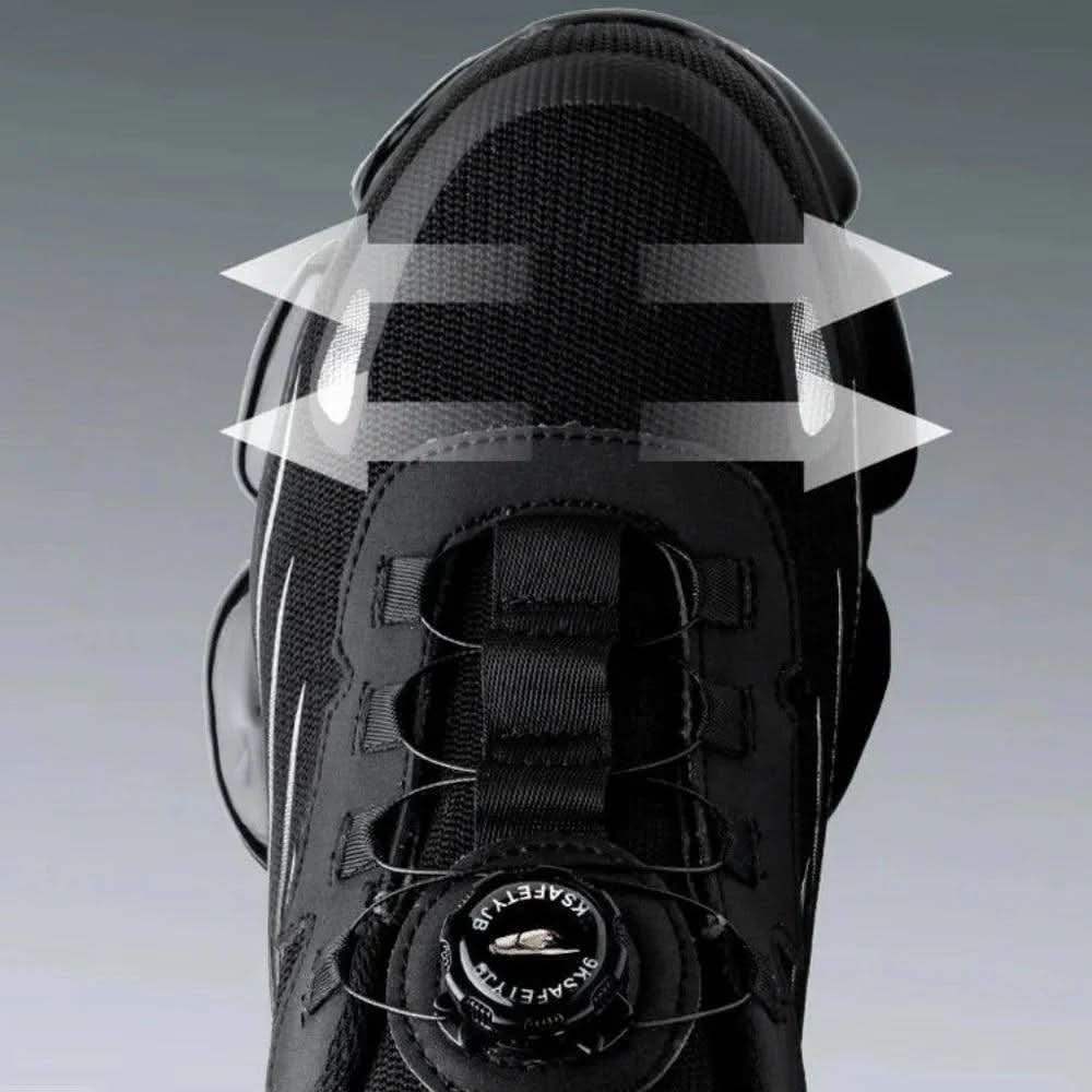 Chaussures de travail professionnelles avec soutien orthopédique et semelle antidérapante – Chaussures de sécurité pour hommes et femmes – Chaussures confortables avec embout large et mousse à mémoire pour longues journées de travail | Sulvida