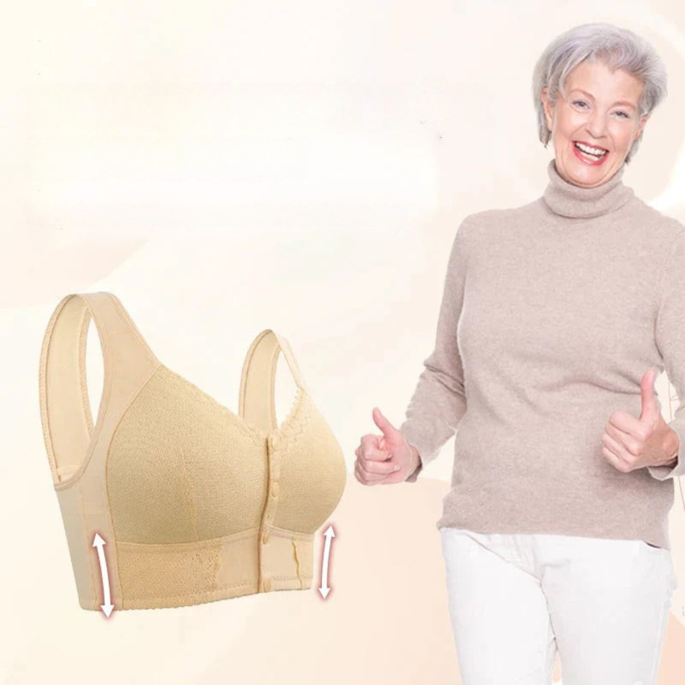 Soutien-gorge à fermeture avant en coton doux, respirant, soutien confortable pour usage quotidien | Sulvida