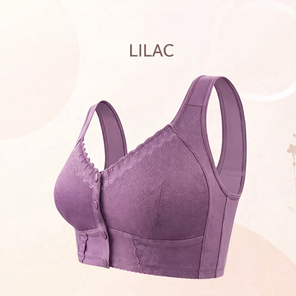 Soutien-gorge à fermeture avant en coton doux, respirant, soutien confortable pour usage quotidien | Sulvida