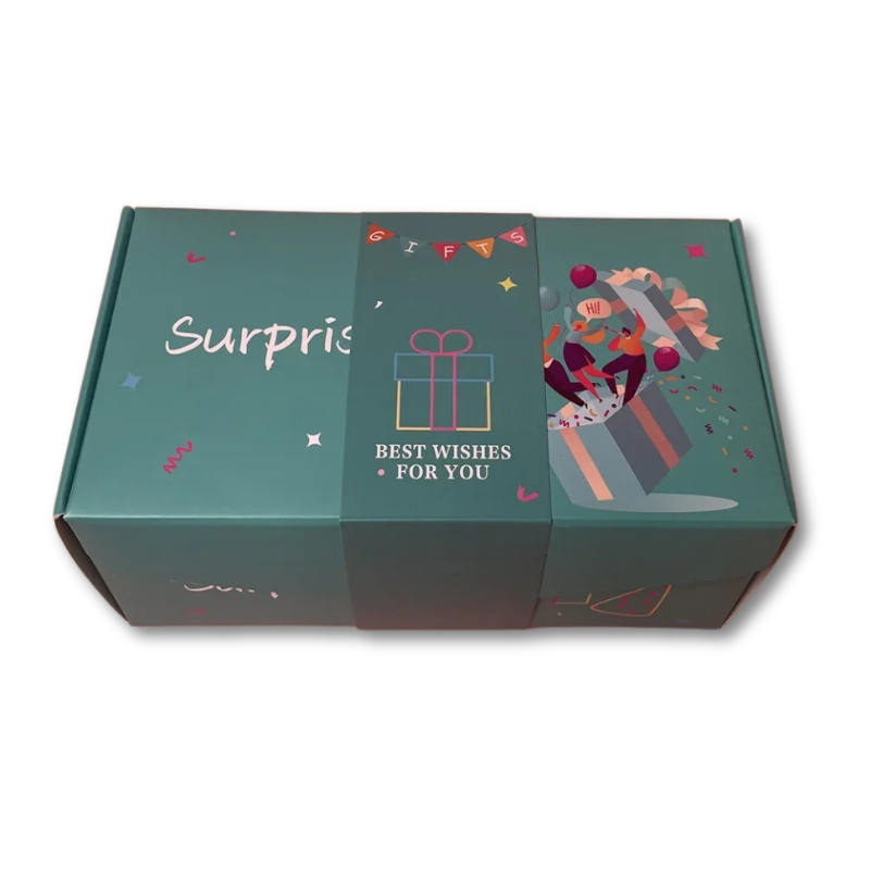 Boîte cadeau surprise avec motif de cœurs – Coffret cadeau luxueux pour les moments spéciaux et les messages personnalisés | Sulvida