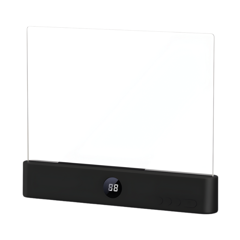 Lampe de lecture LED plate avec 3 modes, lumière blanc chaud et éclairage bleu doux pour les yeux, pour table de chevet et bureau | Sulvida