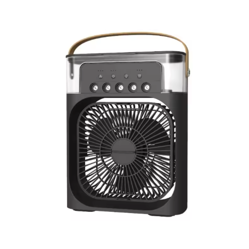 Mini-refroidisseur d’air portable avec humidificateur, rechargeable par USB, 3 vitesses, climatisation silencieuse pour bureau, maison et chambre, refroidissement personnel | Sulvida