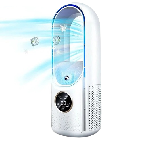 Refroidisseur d’Air Sans Lames Portable – Design Silencieux pour Maison et Bureau – Économe en Énergie avec Plusieurs Modes de Refroidissement | Sulvida