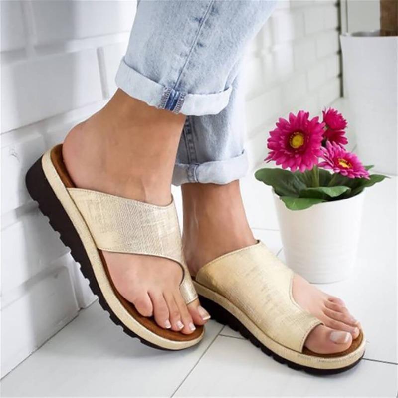 Dames Teenslippers met Orthopedische Zool – Comfortabel Schoeisel voor Hallux Valgus | Sulvida