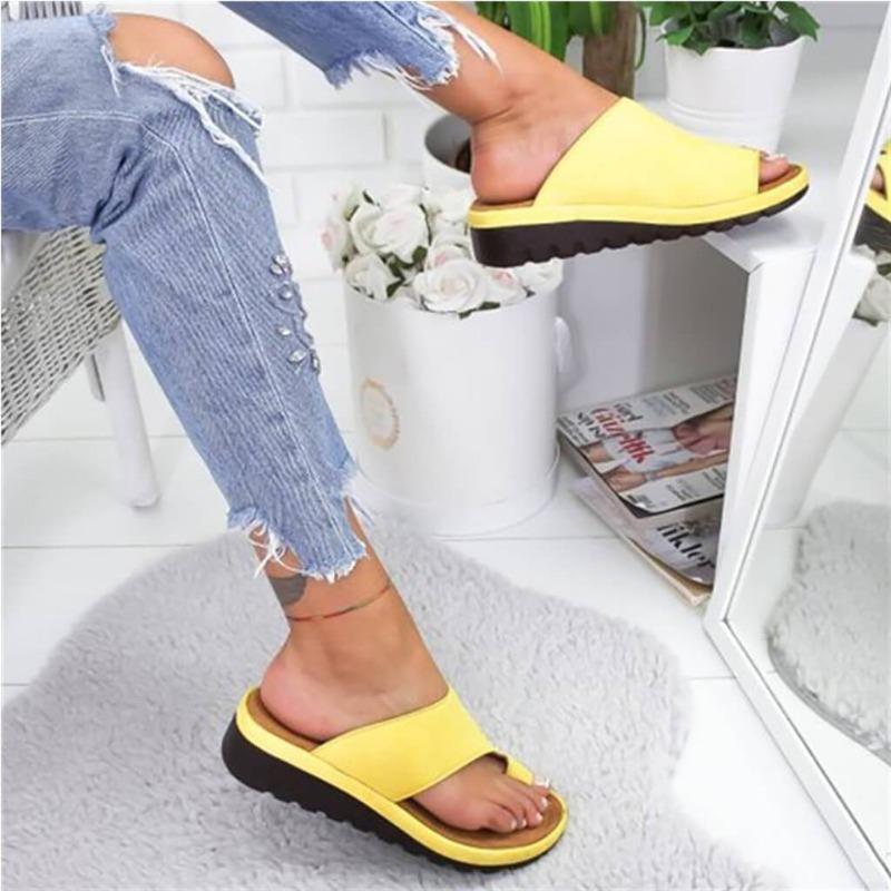 Tongs femme avec semelle orthopédique – Chaussure confortable pour hallux valgus | Sulvida