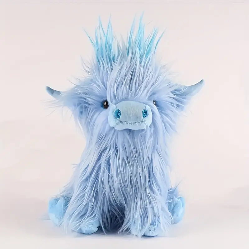 Peluche vache Highland 25 cm – Peluche douce réconfortante pour enfants et adultes – Jouet vache Highland écossaise avec pelage doux et mignon – Jouet décoratif en peluche pour chambre et salon | Sulvida