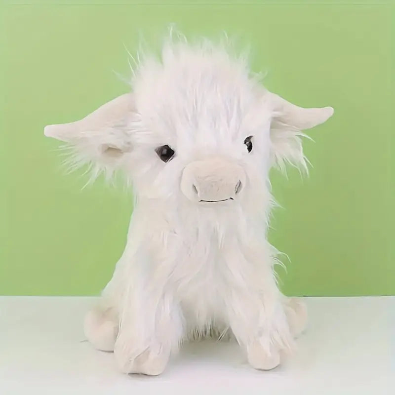 Peluche vache Highland 25 cm – Peluche douce réconfortante pour enfants et adultes – Jouet vache Highland écossaise avec pelage doux et mignon – Jouet décoratif en peluche pour chambre et salon | Sulvida