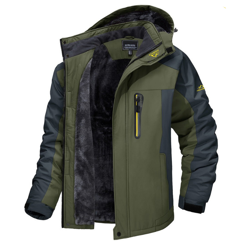 Veste d’hiver Felix pour hommes — Veste outdoor chaude et imperméable avec capuche pour conditions hivernales | Sulvida