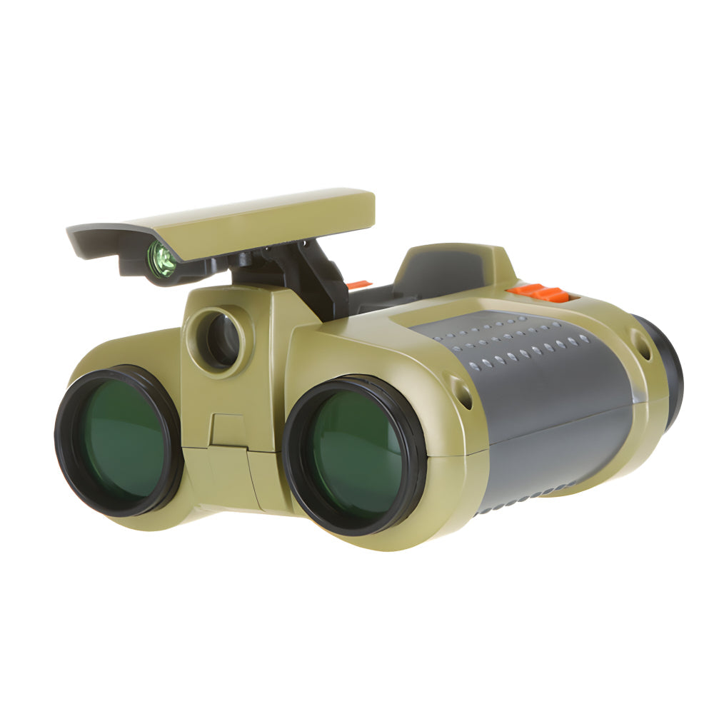 Jumelles avec vision nocturne pour enfants 4x30 grossissement, robustes et étanches, outil de découverte outdoor | Sulvida
