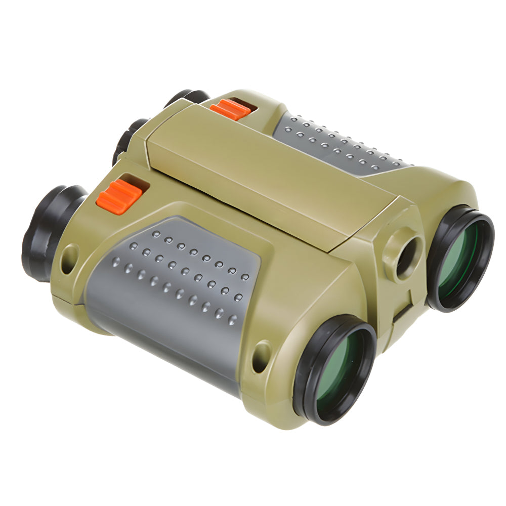 Jumelles avec vision nocturne pour enfants 4x30 grossissement, robustes et étanches, outil de découverte outdoor | Sulvida