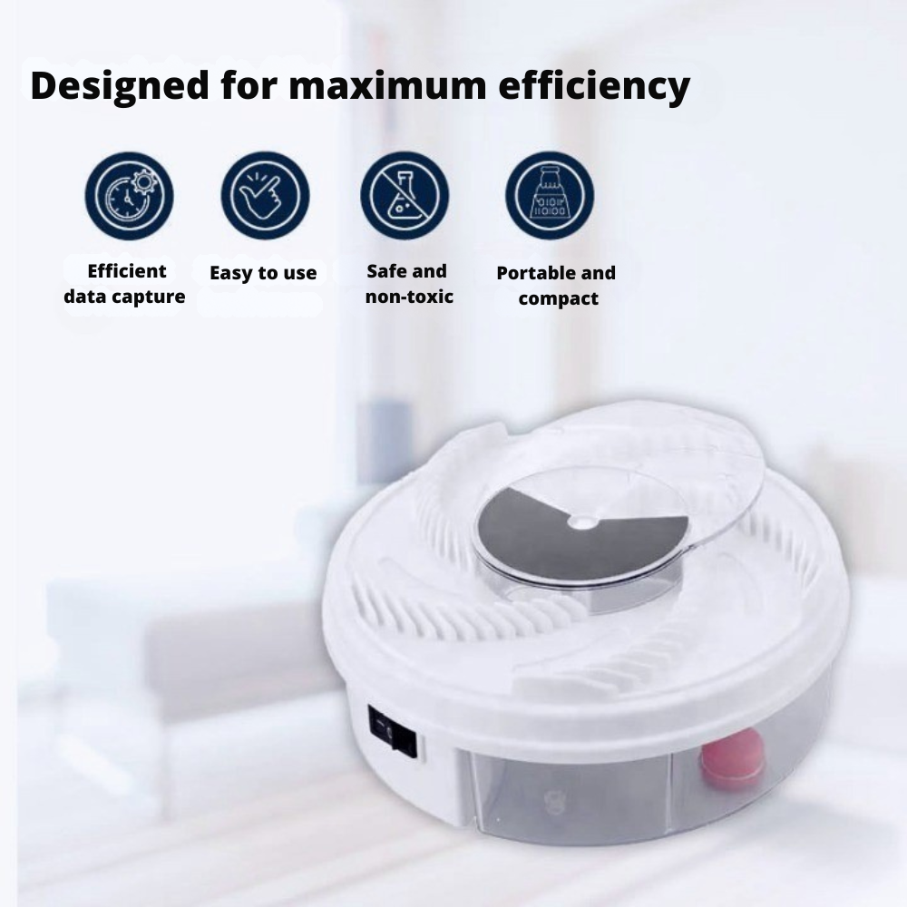 Piège électrique à insectes silencieux et sans produits chimiques, avec appât pour mouches et moustiques, attrape-mouches efficace pour l’intérieur et l’extérieur | Sulvida