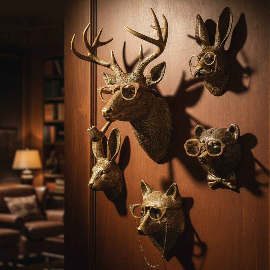 Décoration Murale Bois de Cerf Frankie – Design Sculptural Moderne – Décor Cerf pour Salon & Entrée | Sulvida