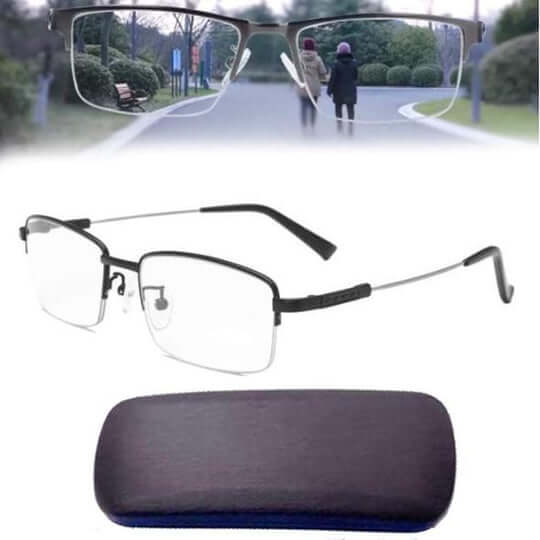 Lunettes de lecture multifocales avec verres progressifs | Anti-reflet & protection UV | Correction variable pour loin et près | Sulvida