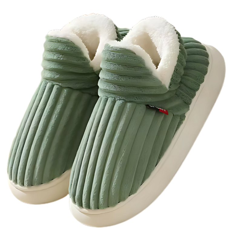 Pantoufles peluche Teddy pour femmes et hommes – Chaussons d’intérieur extra-doux pour l’hiver – Semelle antidérapante en mousse à mémoire de forme – Unisexes – Pointures 36-47 | Sulvida