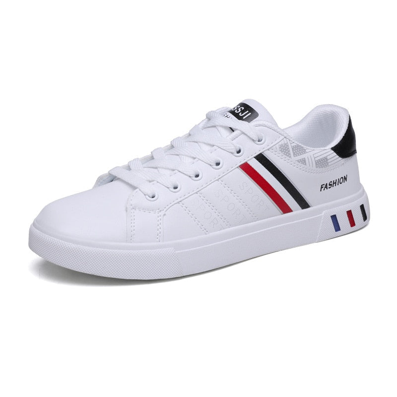 Baskets confortables pour hommes Sean – Chaussures sportives casual à semelle souple – Baskets parfaites pour le quotidien, pour hommes, en blanc, noir ou avec des détails colorés – Faciles à assortir à toutes les tenues | Sulvida