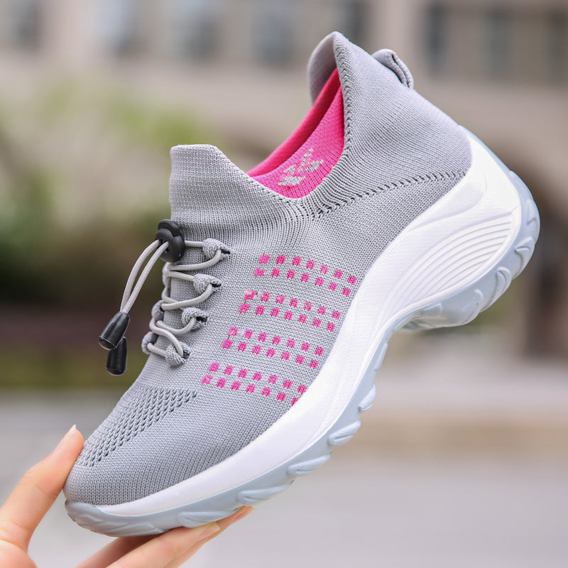 Chaussures de marche orthopédiques avec soutien de la voûte plantaire beige 35-44 | Sulvida