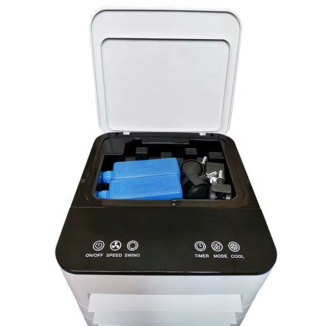 Rafraîchisseur d’air mobile 3-en-1 avec humidification et purification de l’air pour la chambre et le bureau, sans tuyau d’évacuation | Sulvida