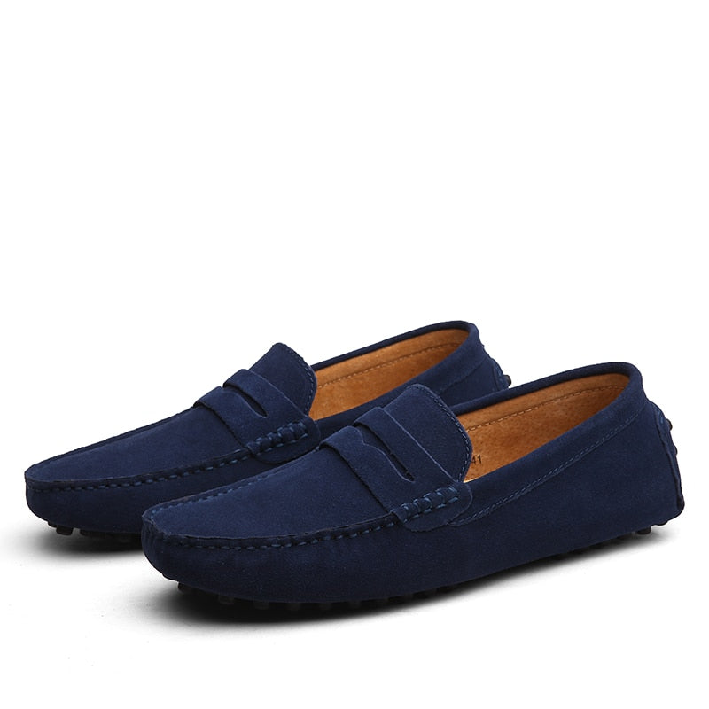 Mocassins pour hommes en daim, au style casual moderne et au design confortable pour un usage quotidien | Sulvida