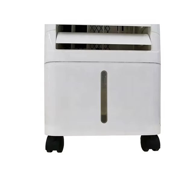 Rafraîchisseur d’air mobile avec grand réservoir d’eau et fonction 3-en-1 pour le refroidissement, l’humidification et la purification de l’air — Design silencieux avec roulettes et télécommande pour la chambre et le bureau | Sulvida