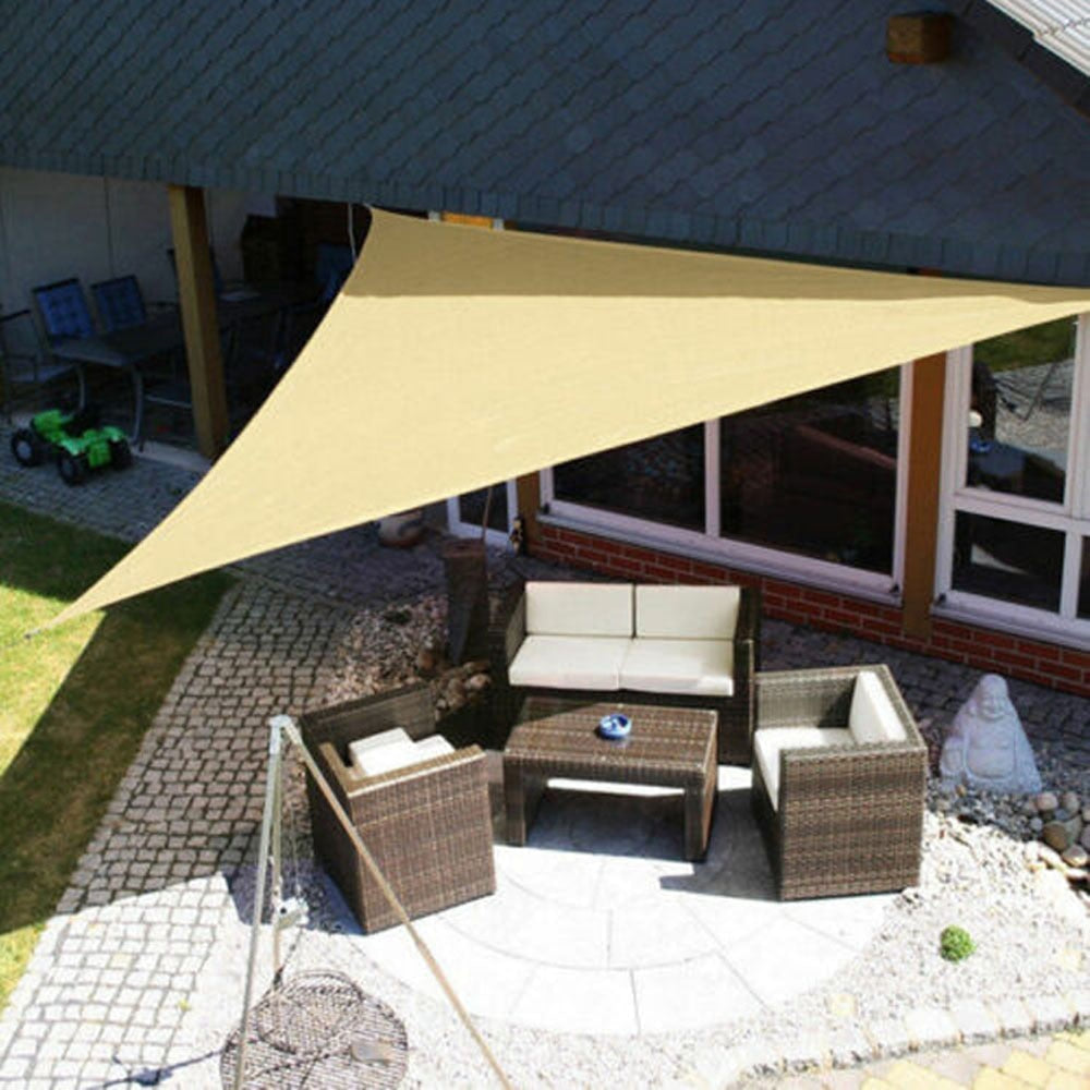 Voile d’ombrage pour jardin et terrasse – Protection solaire imperméable pour balcon et espace extérieur – Forme triangulaire, carrée ou rectangulaire – Filet d’ombrage extérieur avec protection UV | Sulvida