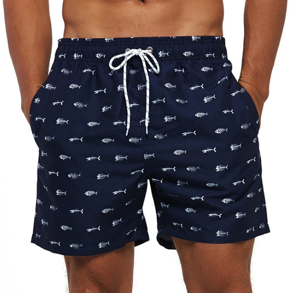 Short de bain pour hommes avec imprimé tropical et cordon réglable – Short de plage à séchage rapide en 9 variantes pour l’été et les vacances | Sulvida