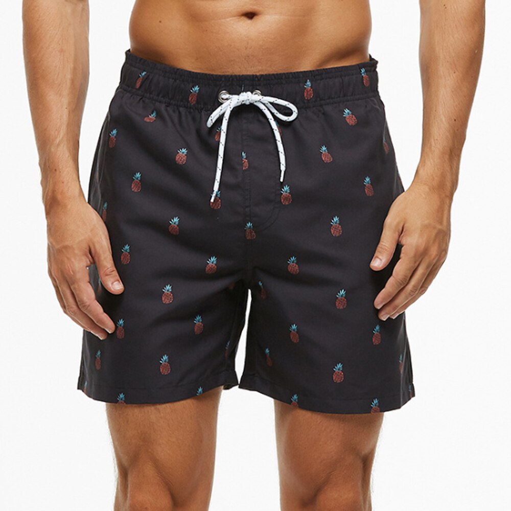 Short de bain pour hommes avec imprimé tropical et cordon réglable – Short de plage à séchage rapide en 9 variantes pour l’été et les vacances | Sulvida