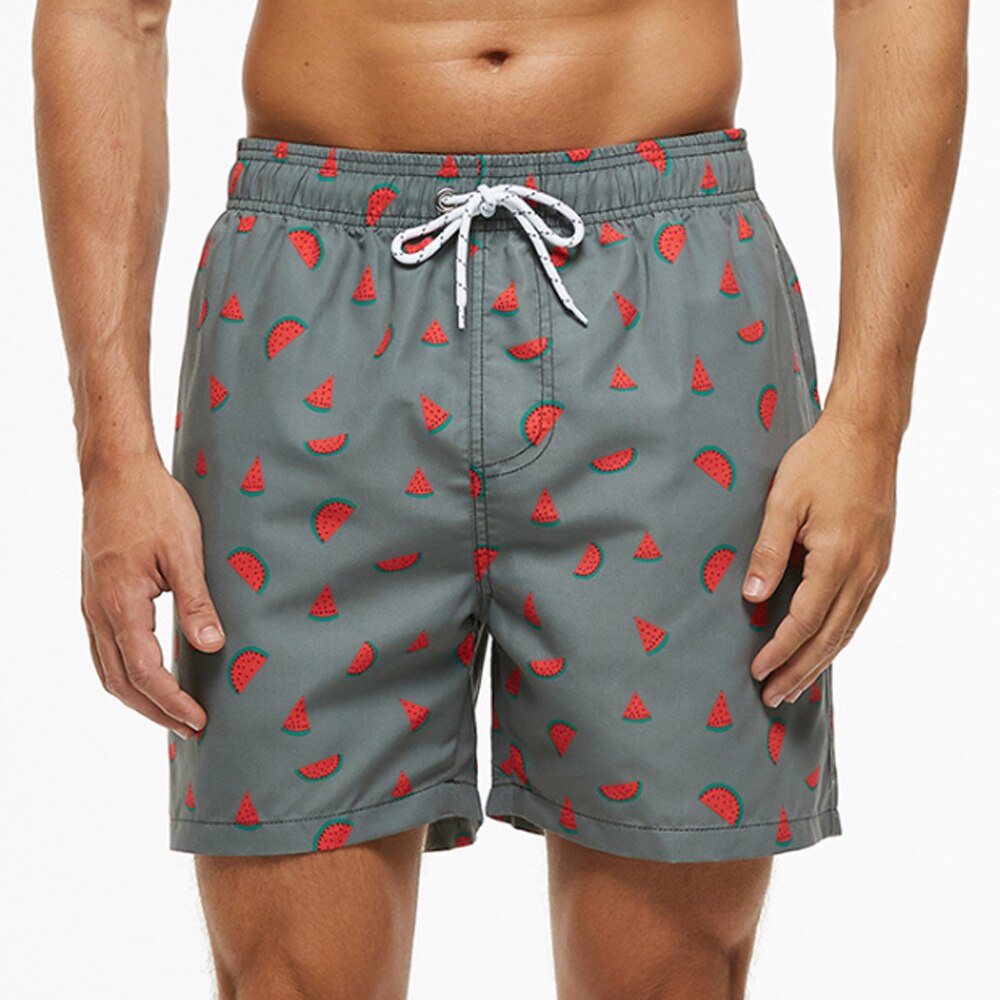 Short de bain pour hommes avec imprimé tropical et cordon réglable – Short de plage à séchage rapide en 9 variantes pour l’été et les vacances | Sulvida