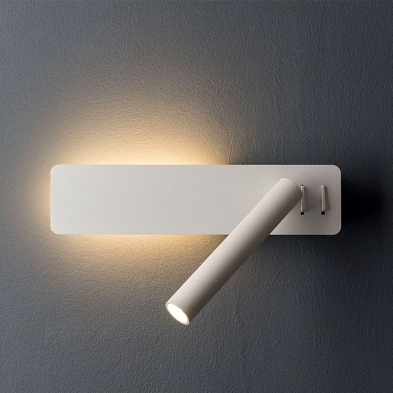 Applique murale LED pivotante pour coin lecture au lit – Luminaire réglable avec faisceau lumineux ciblé – Éclairage mural design moderne pour chambre | Sulvida