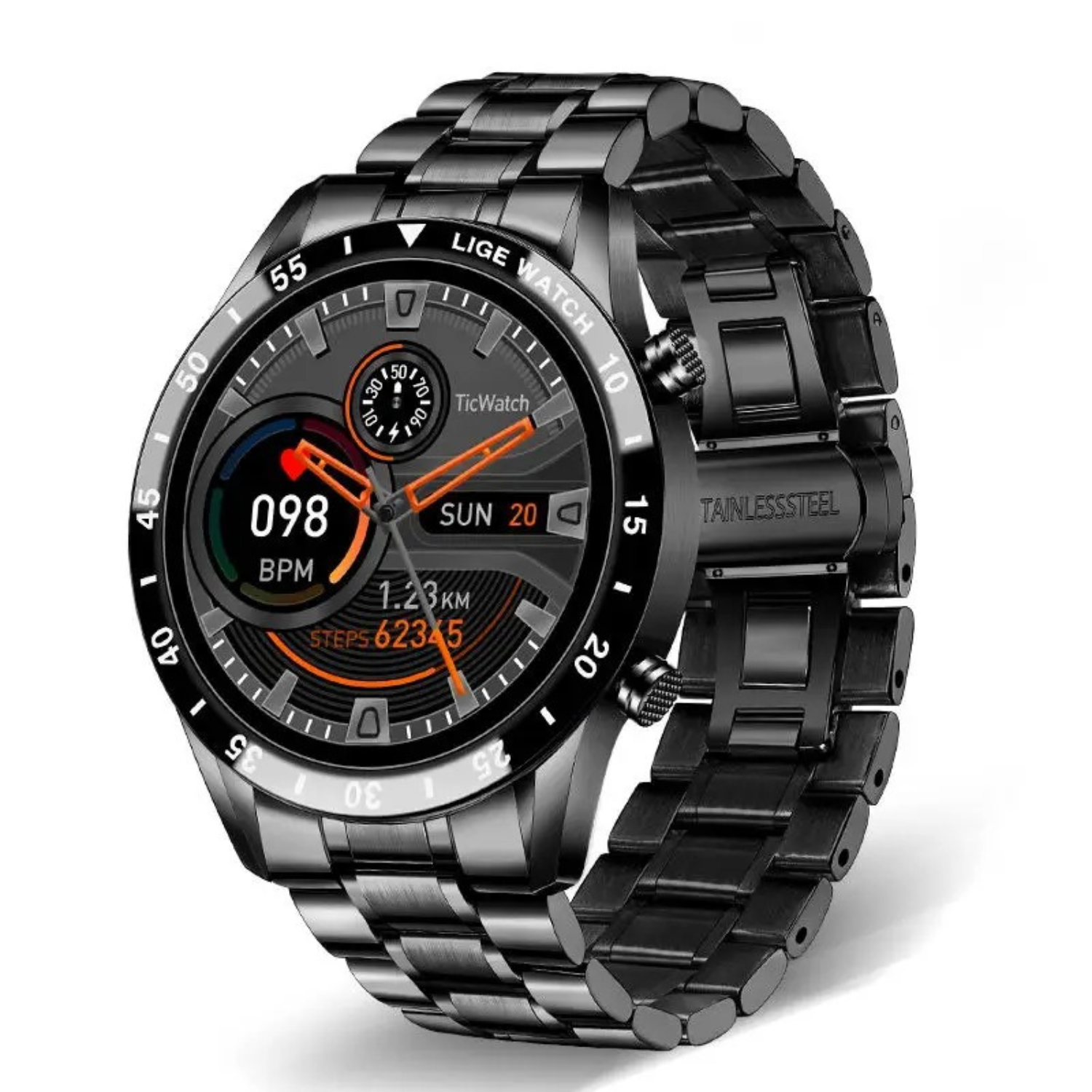 Premium Multifunctioneel Smartwatch met Bluetooth-belfunctie en Hartslagmonitor – Luxe Fitnesstracker voor iPhone & Android met Slaapanalyse en Stappenteller | Sulvida