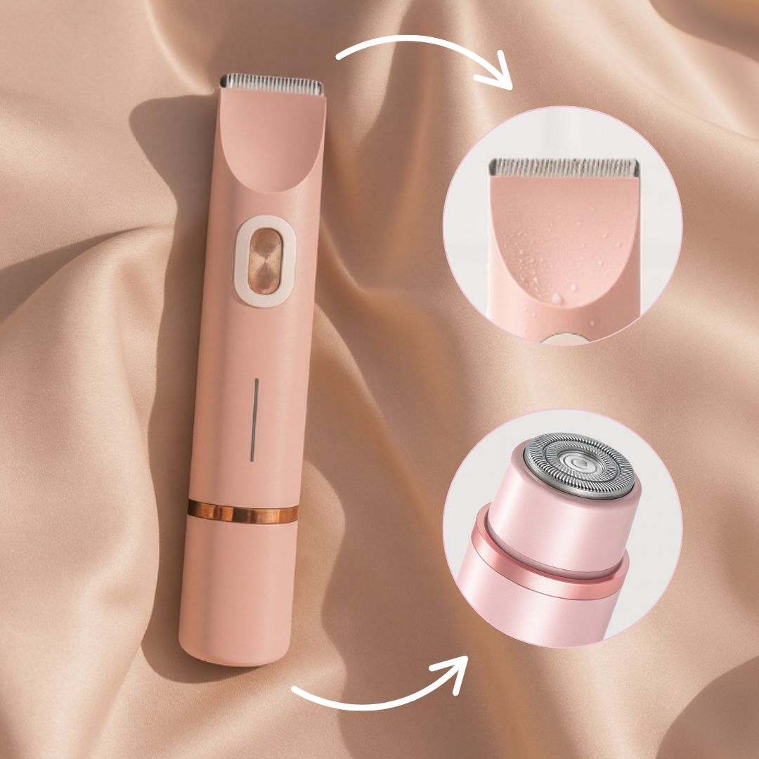Rasoir électrique rechargeable pour les soins du corps – Avec deux têtes de précision | Sulvida
