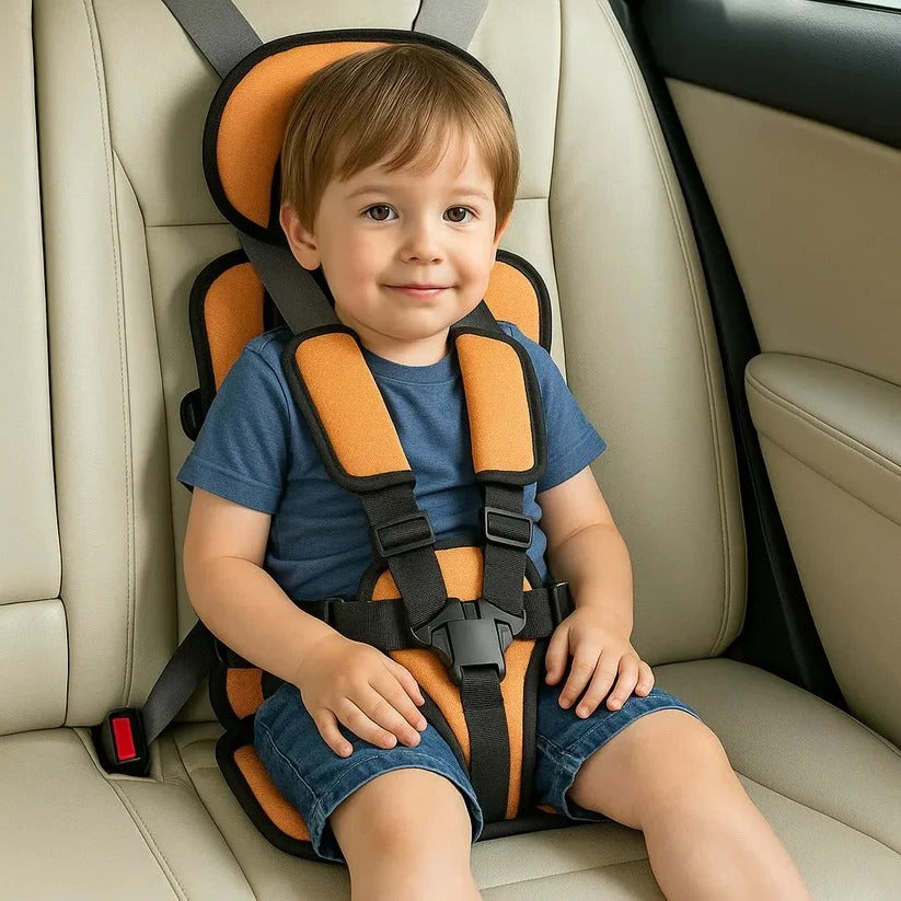 Siège de voyage pliable pour enfants avec harnais à cinq points – Siège auto compact pour les déplacements – Sûr, avec installation rapide dans un taxi ou une voiture de location | Sulvida