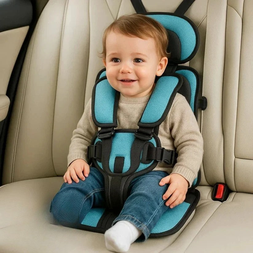 Siège de voyage pliable pour enfants avec harnais à cinq points – Siège auto compact pour les déplacements – Sûr, avec installation rapide dans un taxi ou une voiture de location | Sulvida