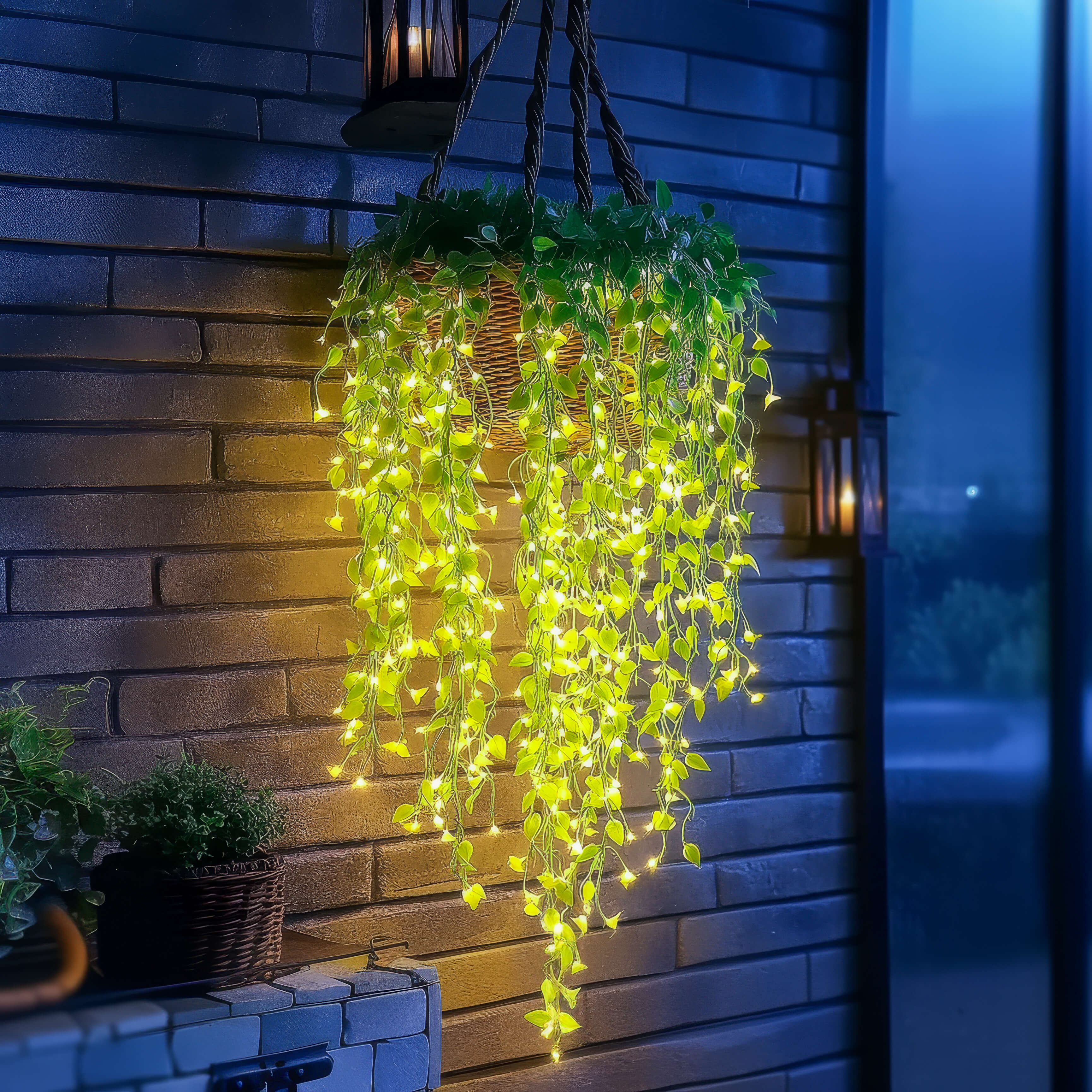 Guirlande de fleurs LED avec lumière blanc chaud, 3 mètres, branche artificielle pour un éclairage chaleureux du jardin et de l’intérieur | Sulvida