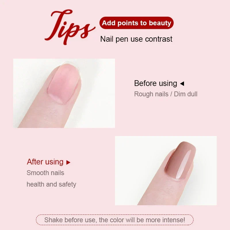 Stylo de vernis à ongles avec pigment gel pour un nail art précis – séchage rapide et couvrance longue durée – idéal pour les détails et les motifs | Sulvida