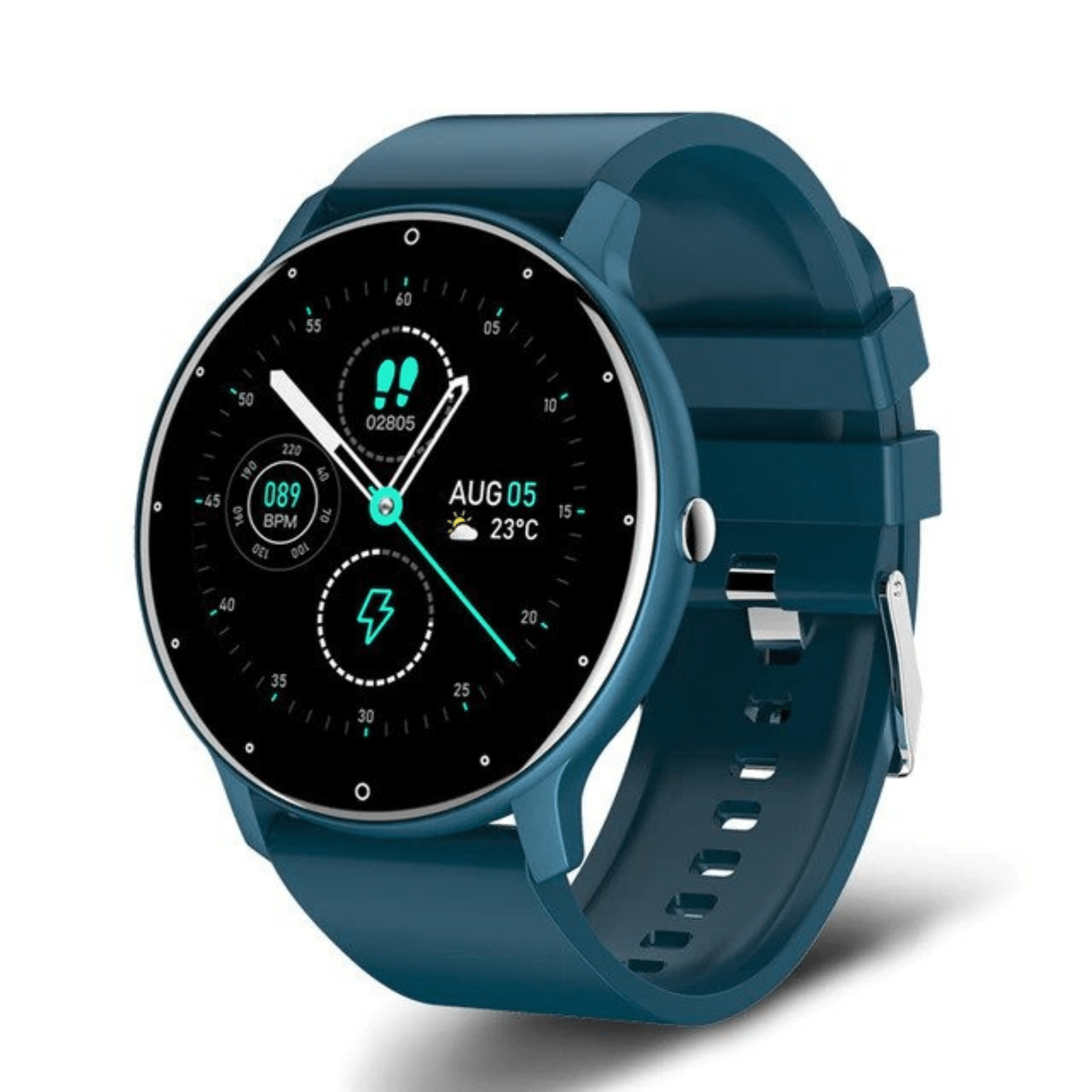 Montre connectée avec suivi d’activité, notifications de fréquence cardiaque, Bluetooth, étanchéité et batterie longue durée pour un usage quotidien et le sport | Sulvida