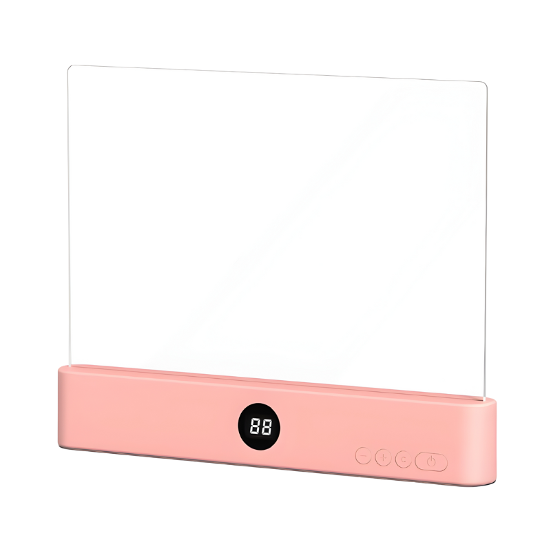 Lampe de lecture LED plate avec 3 modes, lumière blanc chaud et éclairage bleu doux pour les yeux, pour table de chevet et bureau | Sulvida