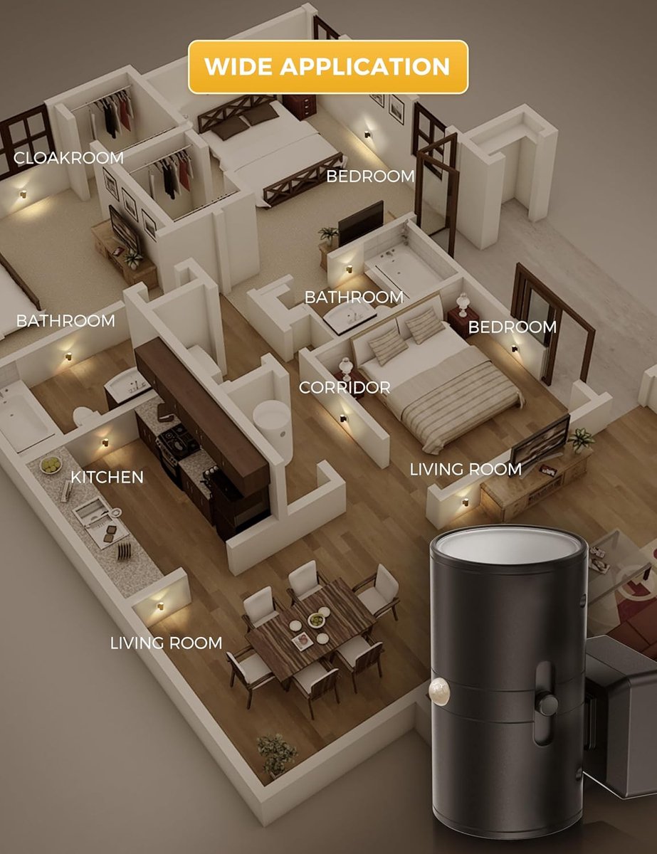 Veilleuse LED à intensité variable à brancher sur une prise, avec interrupteur à tirette – lampe compacte pour le couloir, la chambre et les toilettes, au design moderne épuré – éclairage sur prise avec lumière d’ambiance blanc chaud | Sulvida
