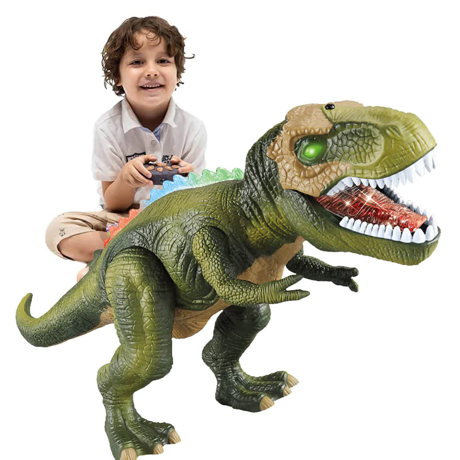 Jouet dinosaure interactif avec télécommande et éclairage LED – T-Rex qui marche pour enfants | Sulvida