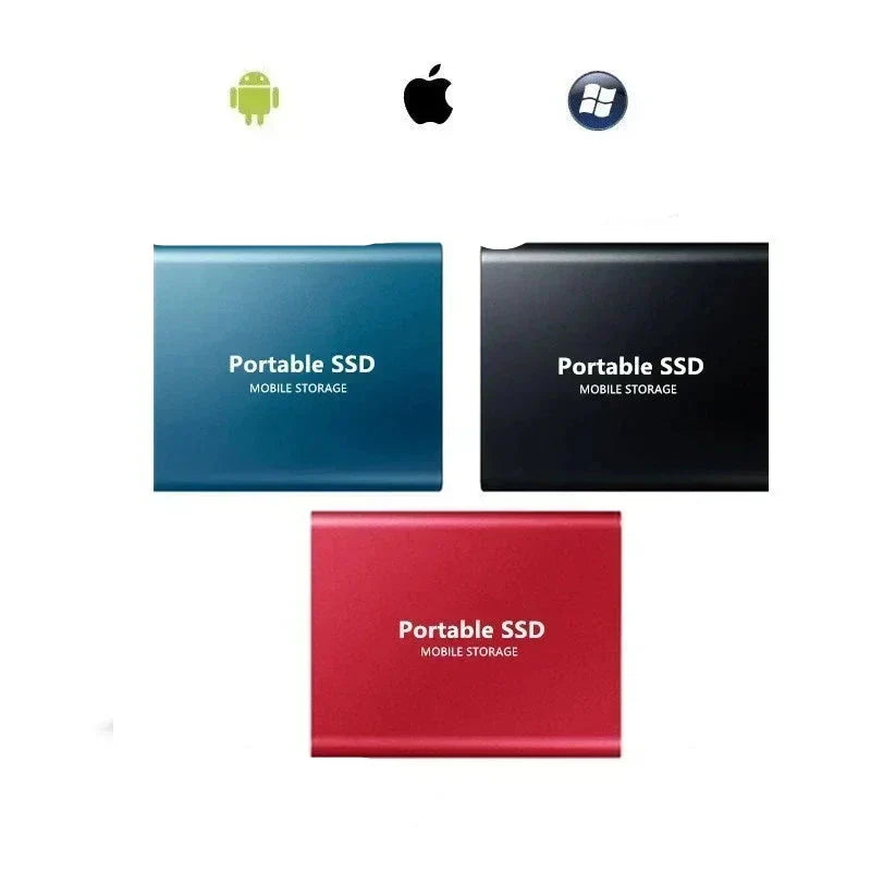 Disque SSD externe portable haute vitesse – dispositif de stockage compact USB-C pour ordinateur portable, téléphone et ordinateur – disque de stockage externe | Sulvida