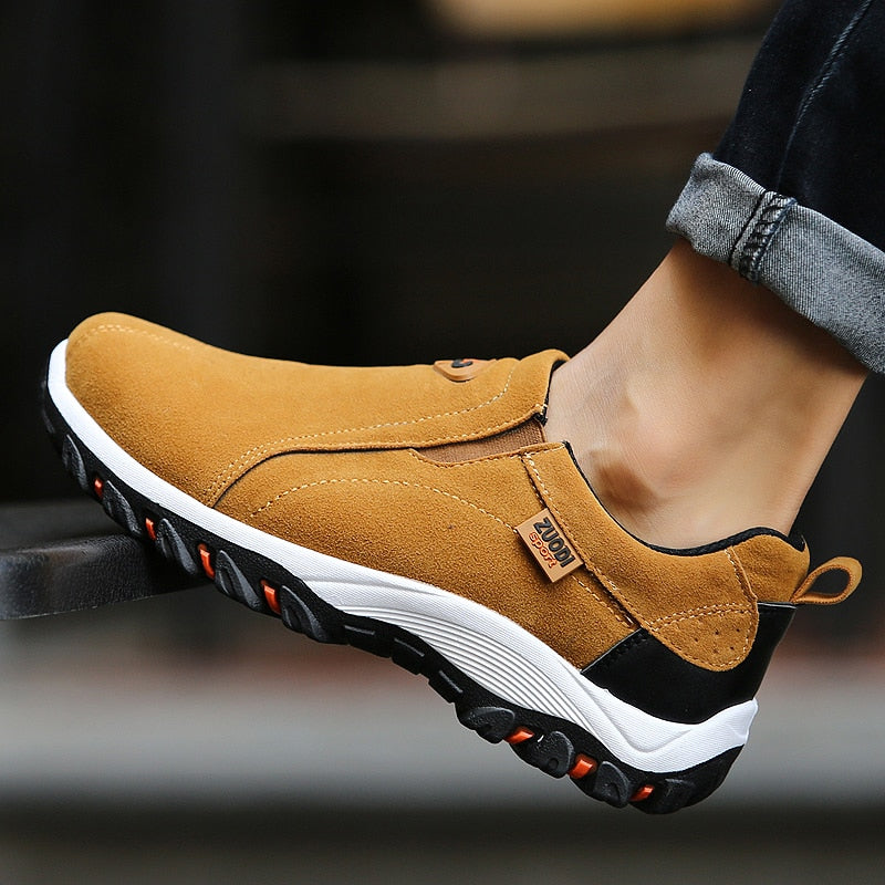 Chaussures de randonnée confortables pour hommes – Chaussures d’extérieur à enfiler, avec semelle antidérapante et maintien renforcé pour les longues promenades et les voyages | Sulvida