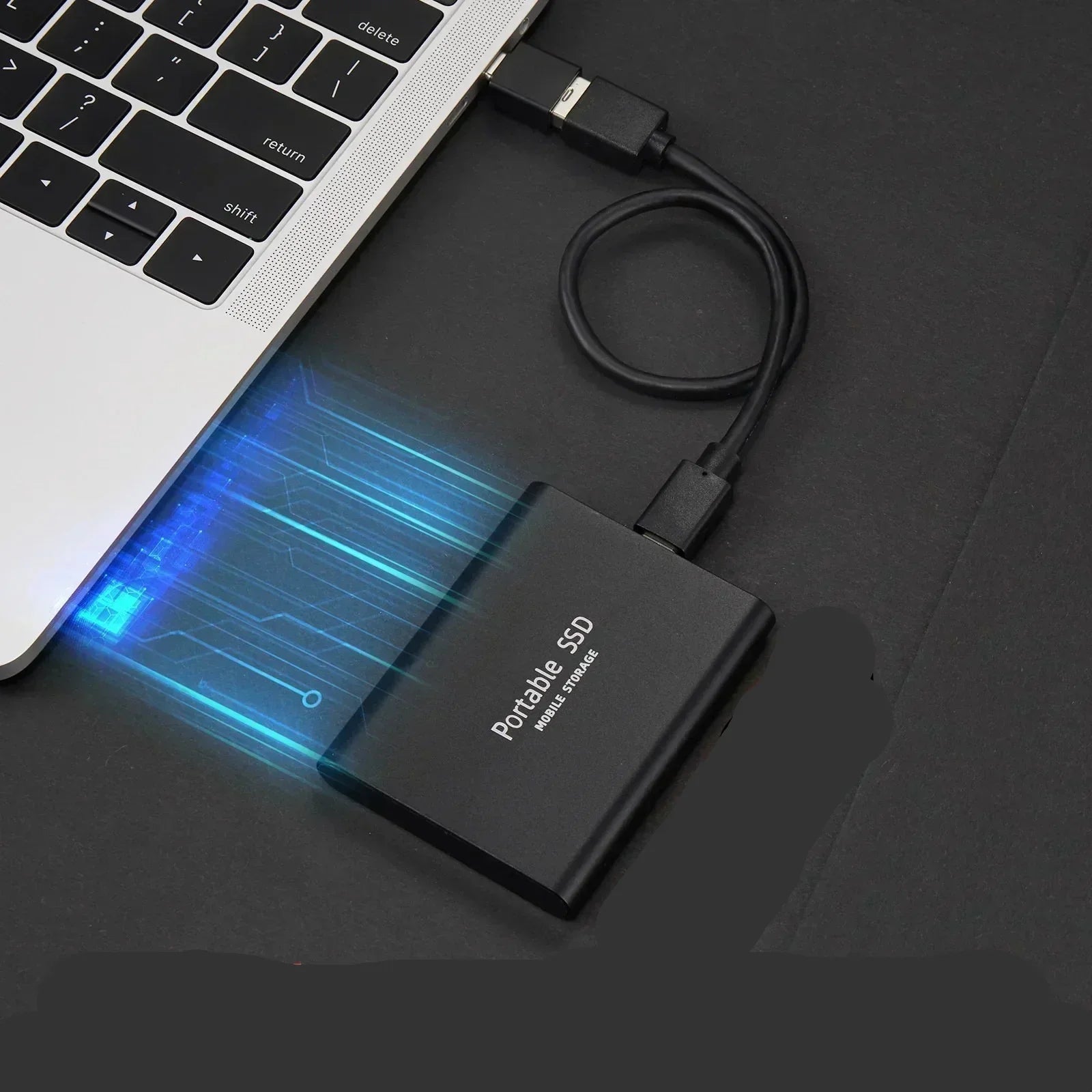 Disque SSD externe portable haute vitesse – dispositif de stockage compact USB-C pour ordinateur portable, téléphone et ordinateur – disque de stockage externe | Sulvida