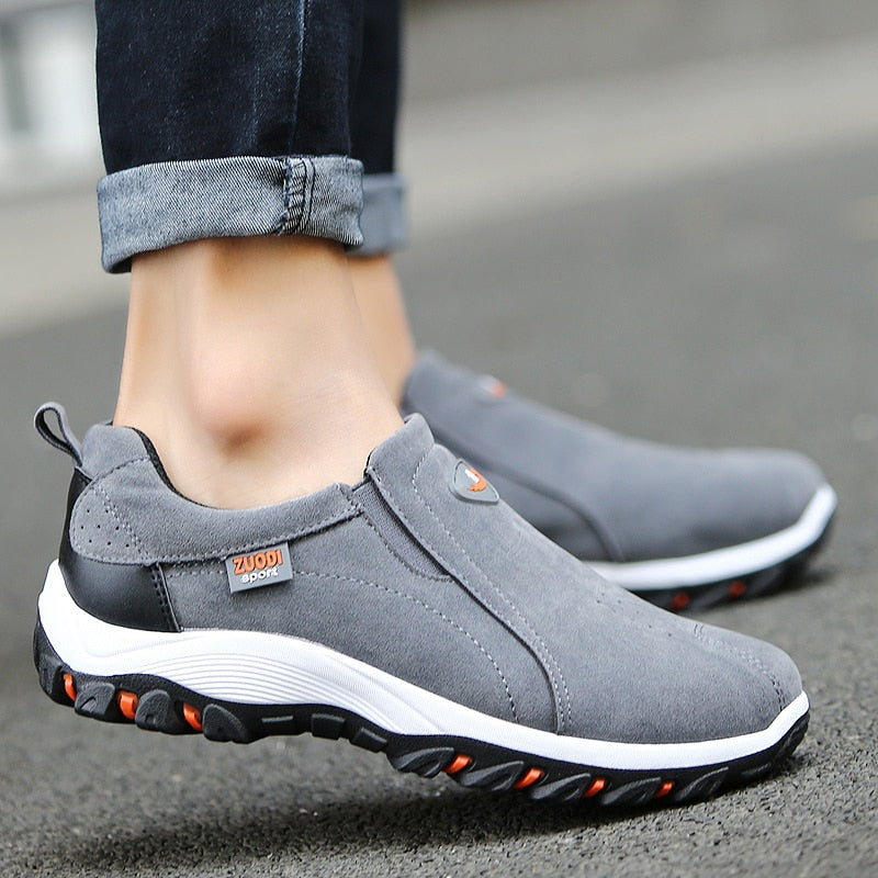 Chaussures de randonnée confortables pour hommes – Chaussures d’extérieur à enfiler, avec semelle antidérapante et maintien renforcé pour les longues promenades et les voyages | Sulvida