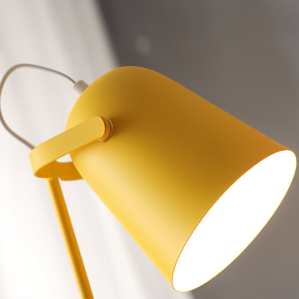 Lampe de table rotative avec abat-jour réglable – Design aux couleurs macaron et lumière douce pour les yeux, idéale pour lire et étudier | Sulvida