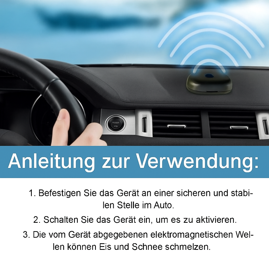 Grattoir à glace automatique pour voiture à énergie solaire – Dégivreur sans rayures pour vitres de voiture, éliminant rapidement la couche de glace sans les rayer | Sulvida
